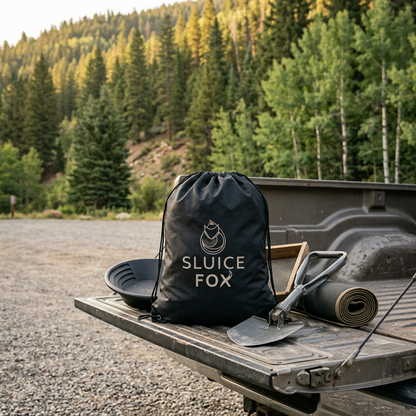 Sluice Fox Drawstring Tote Bag for Prospecting Gear