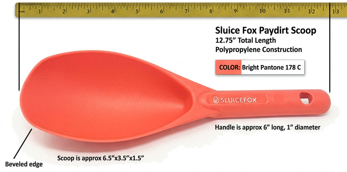 Sluice Fox Plastic Paydirt Scoop