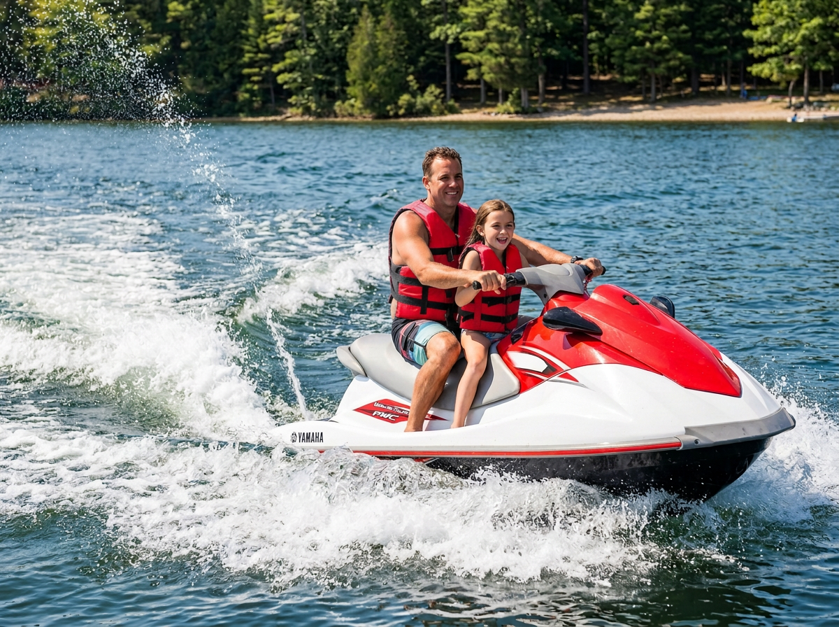 Life jacket paddle vest with Leg Strap; Coast Guard approved Type III PFD flotation device; Jet ski, wakeboard, hardshell kayak vest; Ideal extra PFD for pontoon boat Blue Adult