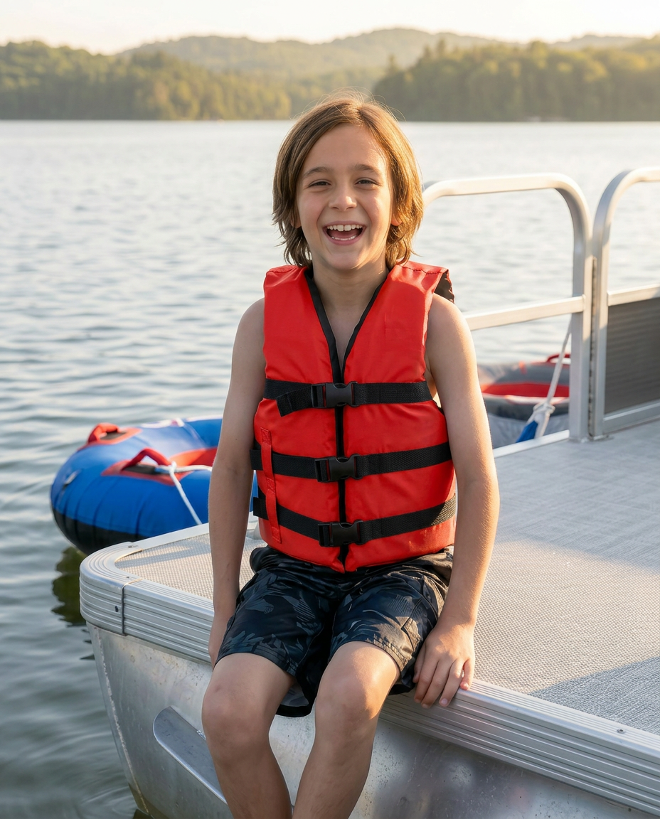 Life jacket paddle vest; Coast Guard approved Type III PFD life vest flotation device; Jet ski, wakeboard, hardshell kayak life jacket; Ideal extra life jacket for pontoon boat