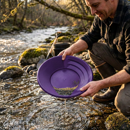 Sluice Fox Spiral Gold Pan with Vanishing Riffle