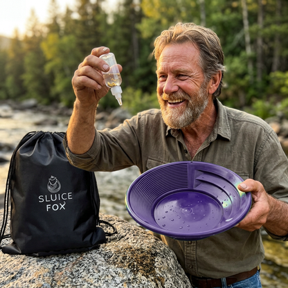 Sluice Fox Gold Panning Starter Kit with Bag