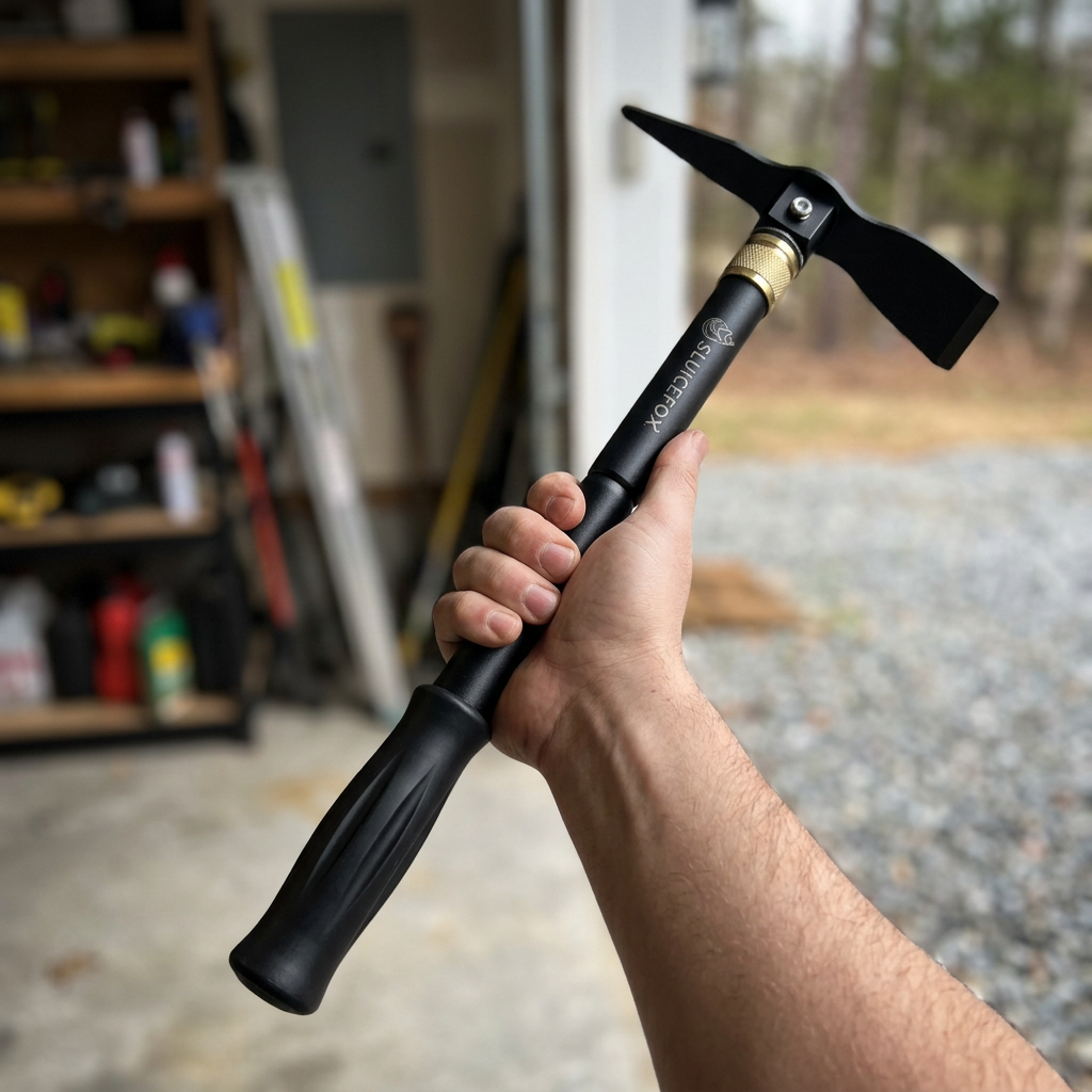 Sluice Fox Folding Pick/Mattock with 25 lb. Magnet