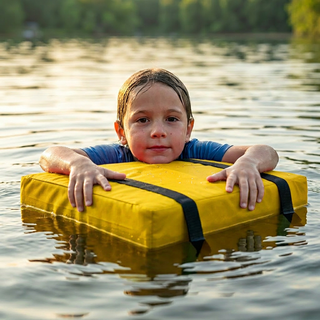 Bradley Type IV Boat Cushion USCG Approved Throwable Flotation Device; Coast Guard approved throw preserver with foam cushion; throwable boat seat safety device