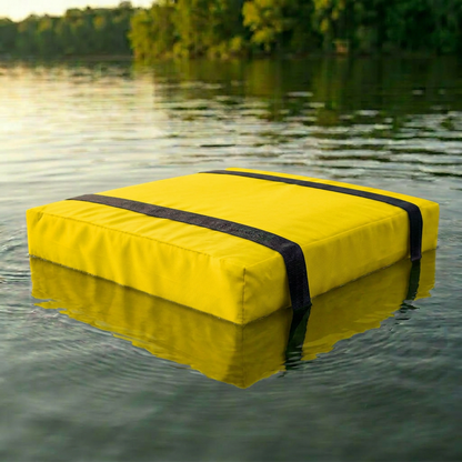Bradley Type IV Boat Cushion USCG Approved Throwable Flotation Device; Coast Guard approved throw preserver with foam cushion; throwable boat seat safety device