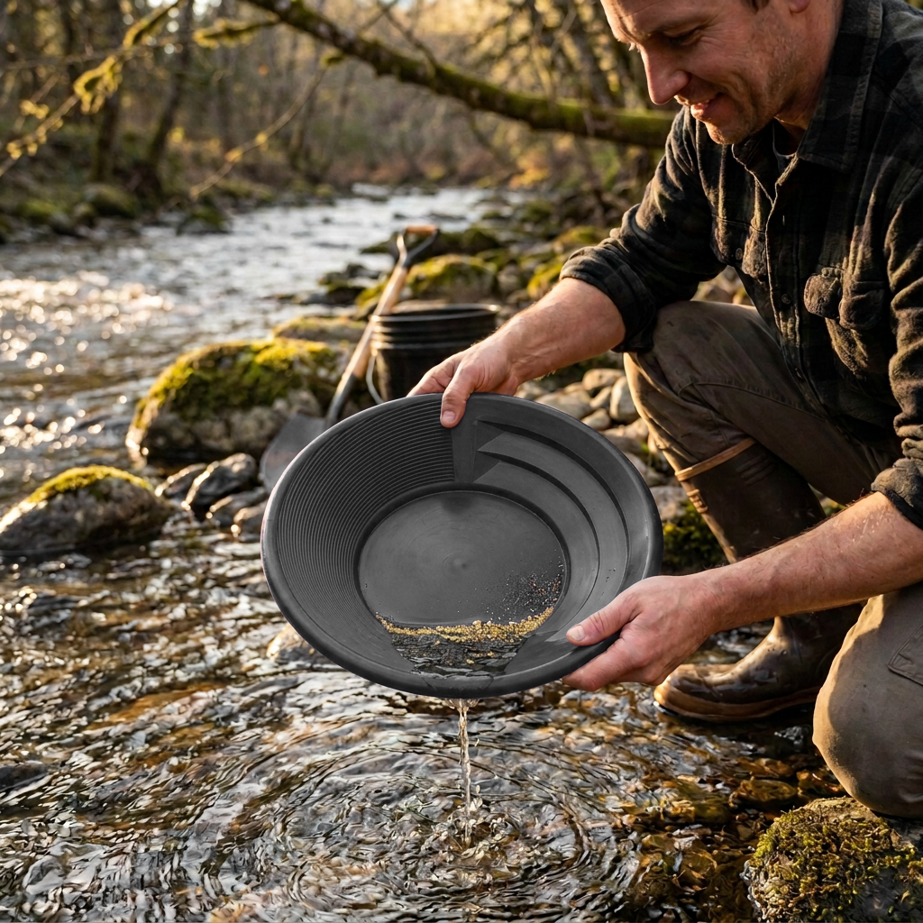 Sluice Fox 10-Piece Gold Panning Kit with Bag