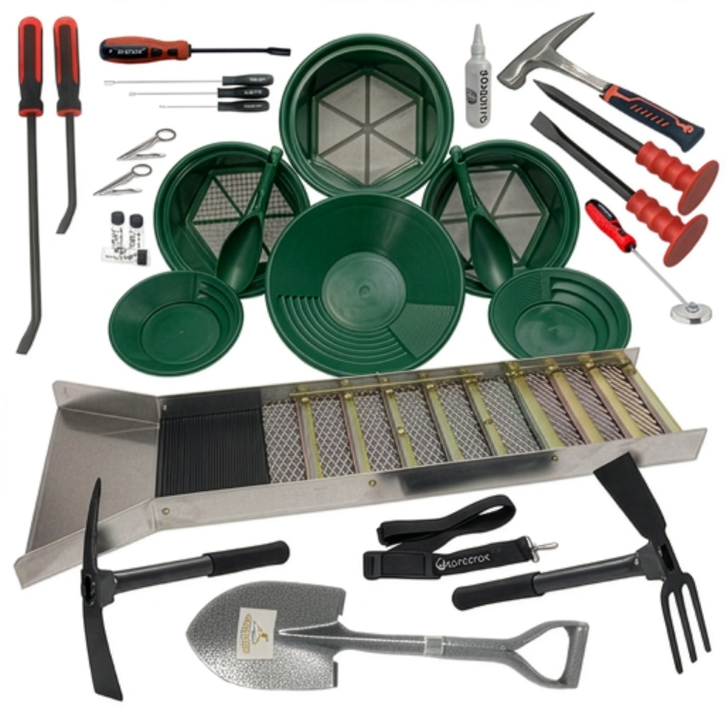 Sluice Fox Gold Panning Kit with Classifiers & Accessories