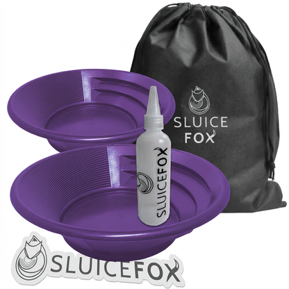 Sluice Fox 3-Piece Gold Panning Kit with Snifter Bottle