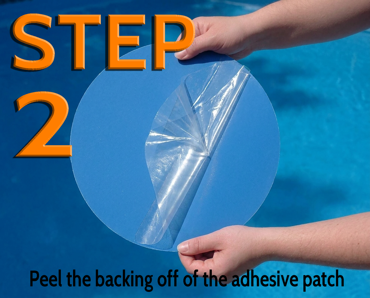 All-in-One Repair Kit for Above-Ground Pools | Fast, Underwater-Capable Peel-and-Stick OR Adhesive Glue-Down Vinyl Patches & for Easy Set and Frame Pools
