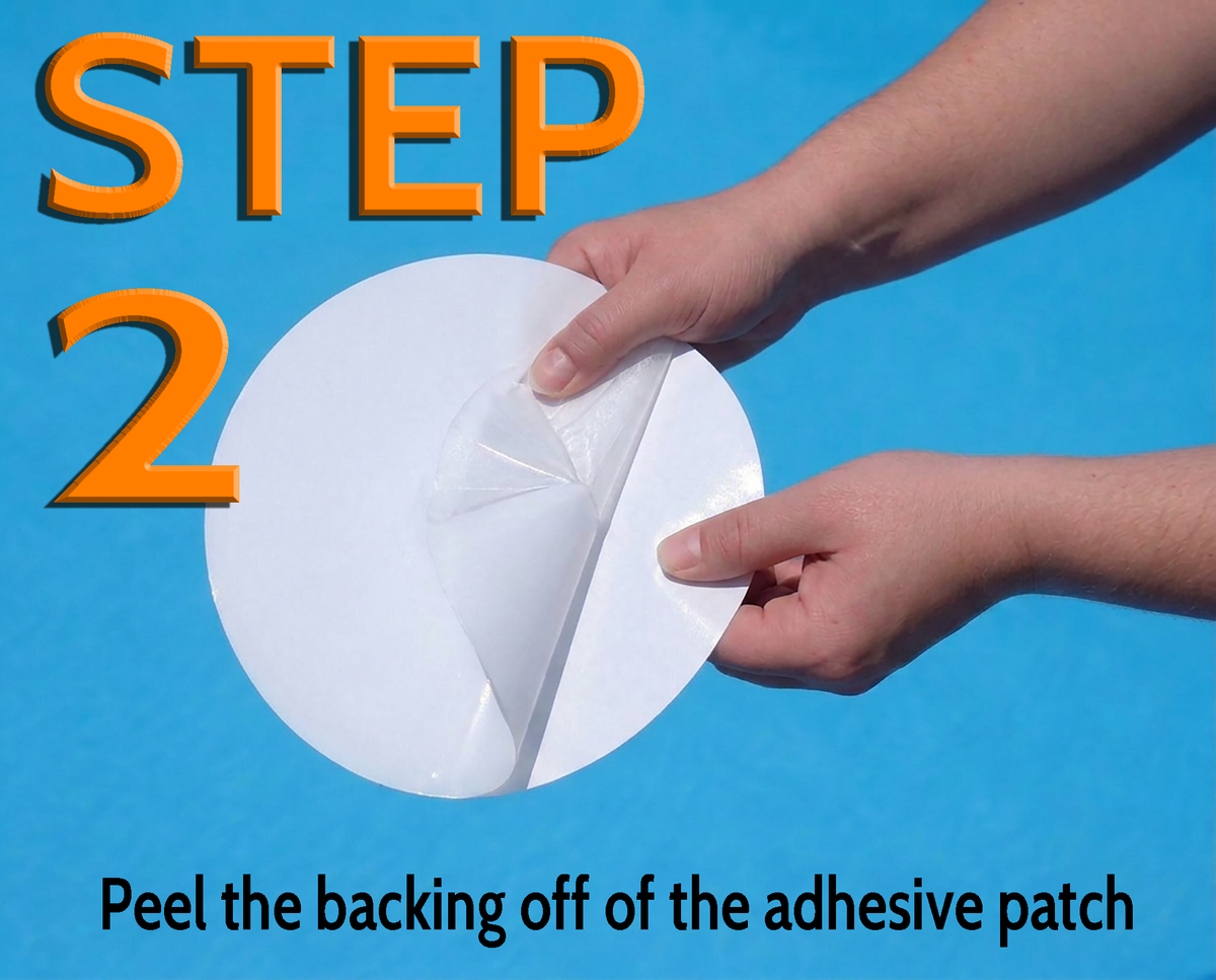 All-in-One Repair Kit for Above-Ground Pools | Fast, Underwater-Capable Peel-and-Stick OR Adhesive Glue-Down Vinyl Patches & for Easy Set and Frame Pools
