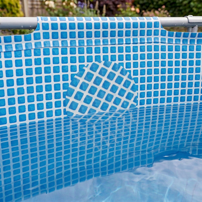 All-in-One Repair Kit for Above-Ground Pools | Fast, Underwater-Capable Peel-and-Stick OR Adhesive Glue-Down Vinyl Patches & for Easy Set and Frame Pools