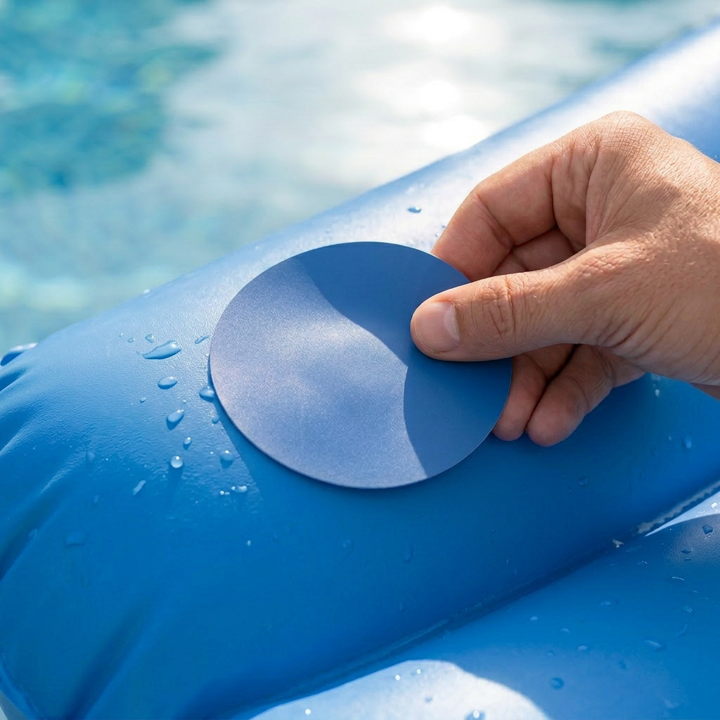 All-in-One Repair Kit for Above-Ground Pools | Fast, Underwater-Capable Peel-and-Stick OR Adhesive Glue-Down Vinyl Patches & for Easy Set and Frame Pools