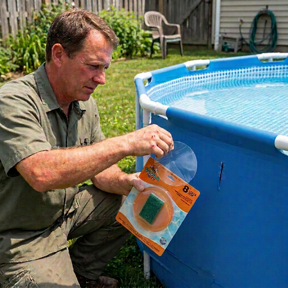 All-in-One Repair Kit for Above-Ground Pools | Fast, Underwater-Capable Peel-and-Stick OR Adhesive Glue-Down Vinyl Patches & for Easy Set and Frame Pools