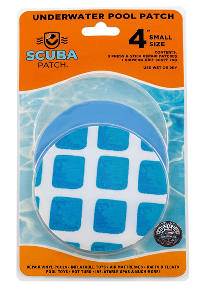 All-in-One Repair Kit for Above-Ground Pools | Fast, Underwater-Capable Peel-and-Stick OR Adhesive Glue-Down Vinyl Patches & for Easy Set and Frame Pools