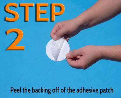 All-in-One Repair Kit for Above-Ground Pools | Fast, Underwater-Capable Peel-and-Stick OR Adhesive Glue-Down Vinyl Patches & for Easy Set and Frame Pools