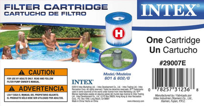 Intex Type H Filter Cartridge for Above Ground Swimming Pool Pumps