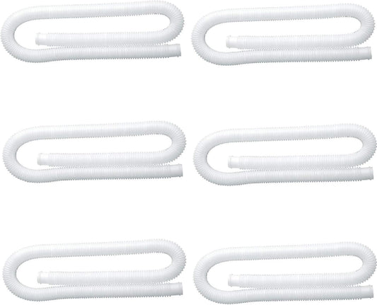 Intex 1.25 Inch Diameter Accessory Pool Pump Replacement Hose 59In Long (6 Pack)