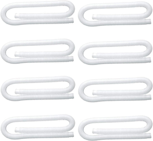 Intex 1.25 Inch Diameter Accessory Pool Pump Replacement Hose 59In Long (8 Pack)