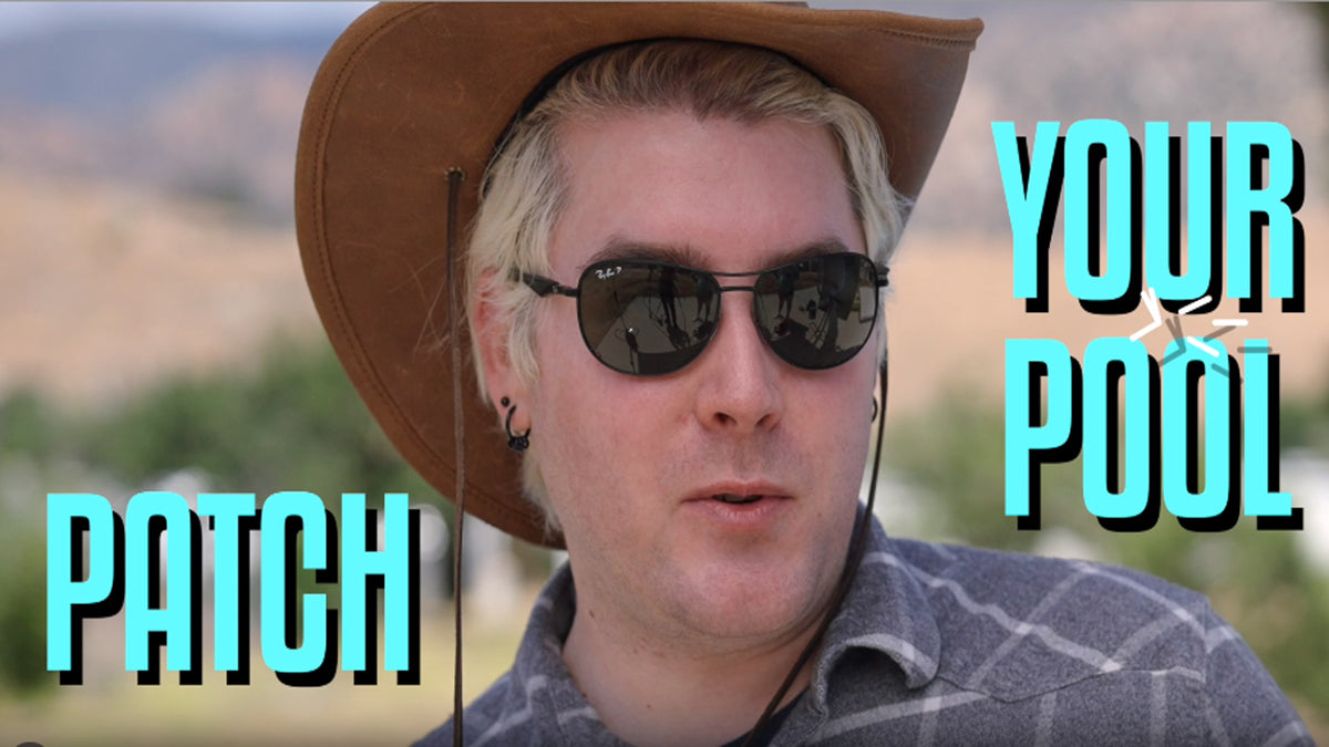 Ultra Frame Pool Liner Repair Kit | Durable Vinyl Glue with Option of Glue-Down or Peel-and-Stick Blue Pool Print Patches for Reliable Repairs