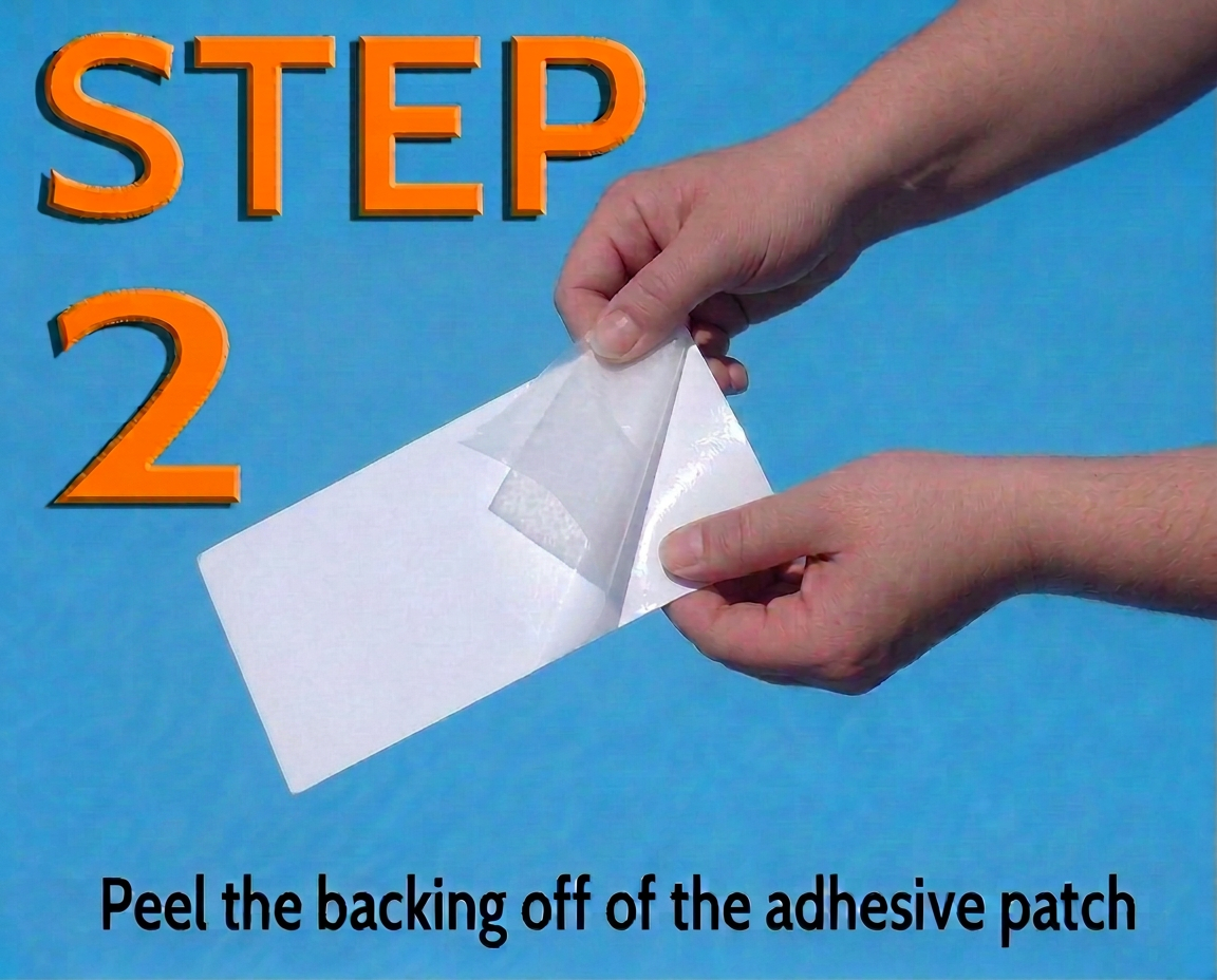 Scuba Patch Heavy Duty underwater pool liner patches; 2 Pack 5.5"x8.5" | Heavy Duty | Instant | Waterproof | Glue-less | Peel and Stick | Swimming Pool Liner Repair Patches