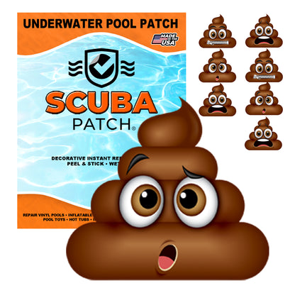 Scuba Patch Heavy Duty underwater pool liner patches | Heavy Duty | Instant | Waterproof | Glue-less | Peel and Stick | Swimming Pool Liner Repair Patches