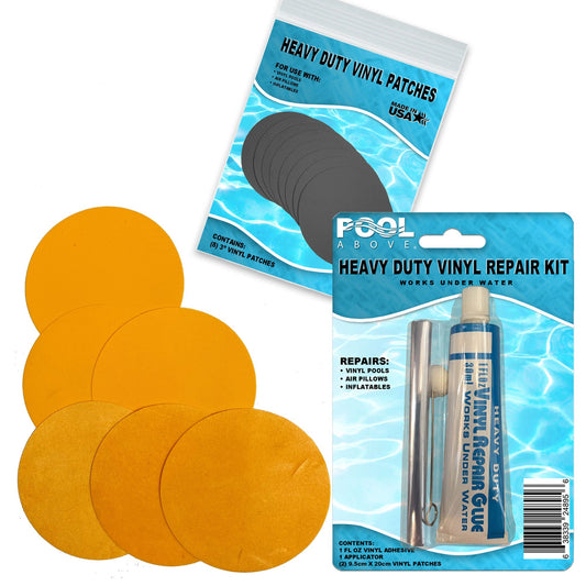 Repair Kit for Cozy Kidz Airbed | Vinyl glue | Orange Patches