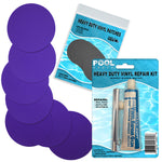 Heavy Duty Vinyl Repair Patch Kit for Above-Ground Pool Liner Repair; Glue and Patch Inflatables; Boat; Raft; Kayak; Air Beds; Inflatable Mattress Repair (Choose Color)