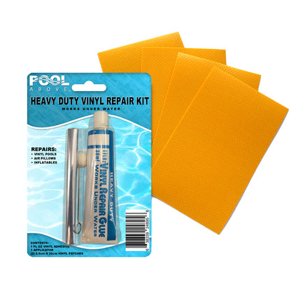 Heavy Duty Vinyl Repair Patch Kit for Inflatables Boat Raft Kayak Air Beds