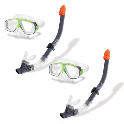 Intex - Surf Rider Swimming / Diving Mask & Snorkel Set (2-Pack)