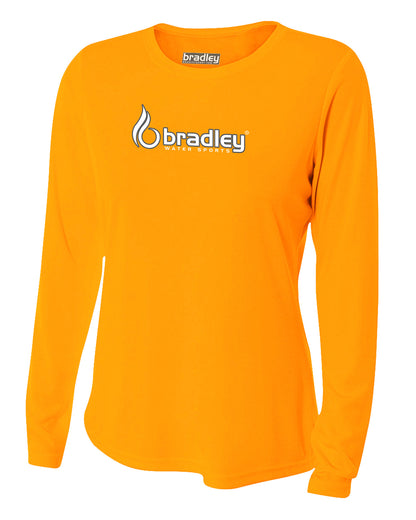 Bradley Women's Long Sleeve Rash Guard Surf Shirt - Relaxed Fit Swimwear Designed and Performance