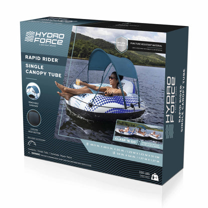 Hydro Force Rapid Rider Canopy River Tube with Removable Shade 48.5"