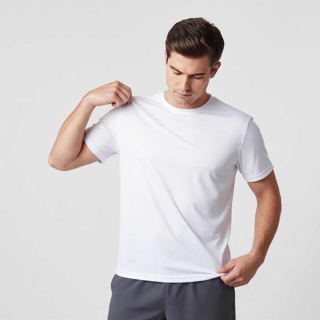 Hardcore Men’s Short Sleeve Rash Guard Surf Shirt – Relaxed Fit Swim Shirt with Quick-Dry Performance and UV Protection