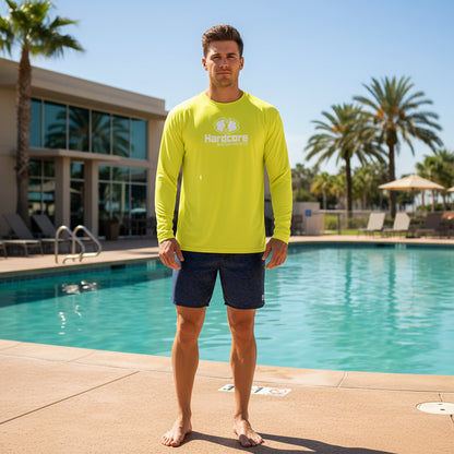 Hardcore Men’s Long-Sleeve UV Protection Shirt – Lightweight, Quick-Dry Rash Guard for Swimming, Fishing, Hiking & Outdoor Sun Safety