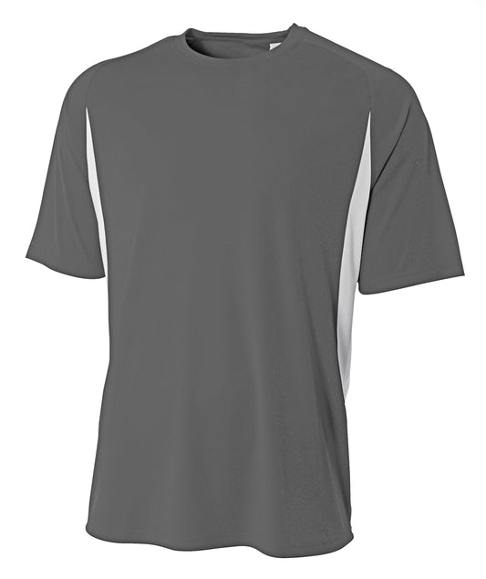 Hardcore Men's Short Sleeve Rash Guard Comfortable Performance Swim Shirt