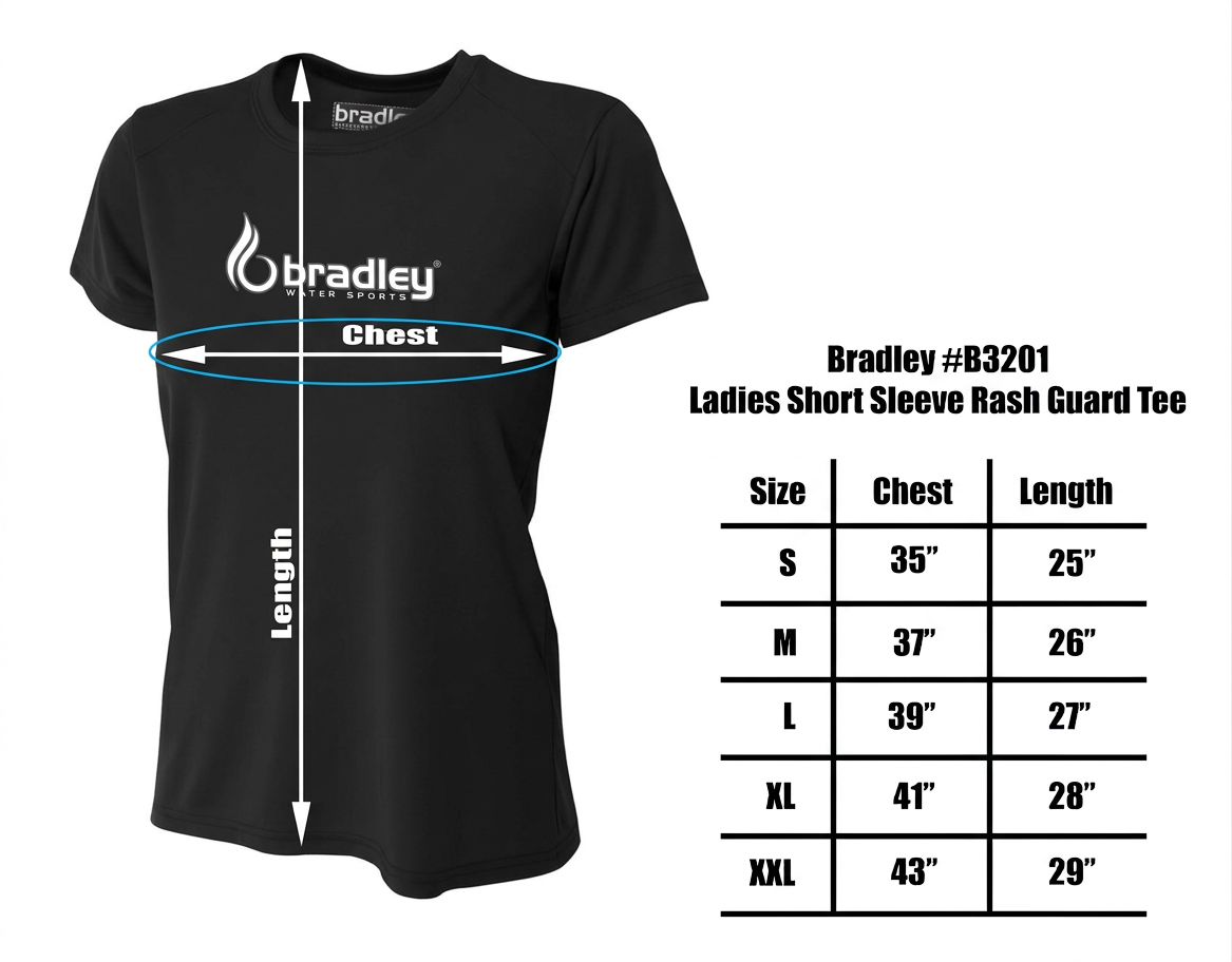 Bradley Women’s Short Sleeve Rash Guard – Relaxed Fit UV Protection Swim Shirt, Quick-Dry Performance Fabric