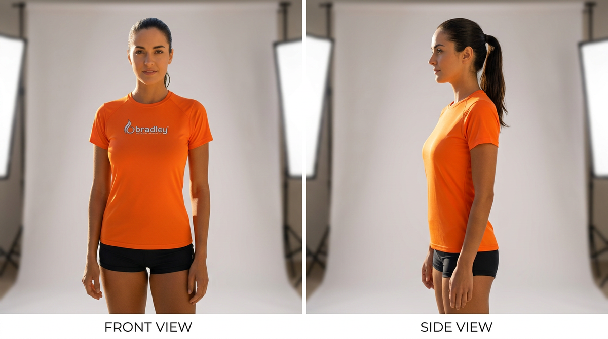 Bradley Women’s Short Sleeve Rash Guard – Relaxed Fit UV Protection Swim Shirt, Quick-Dry Performance Fabric