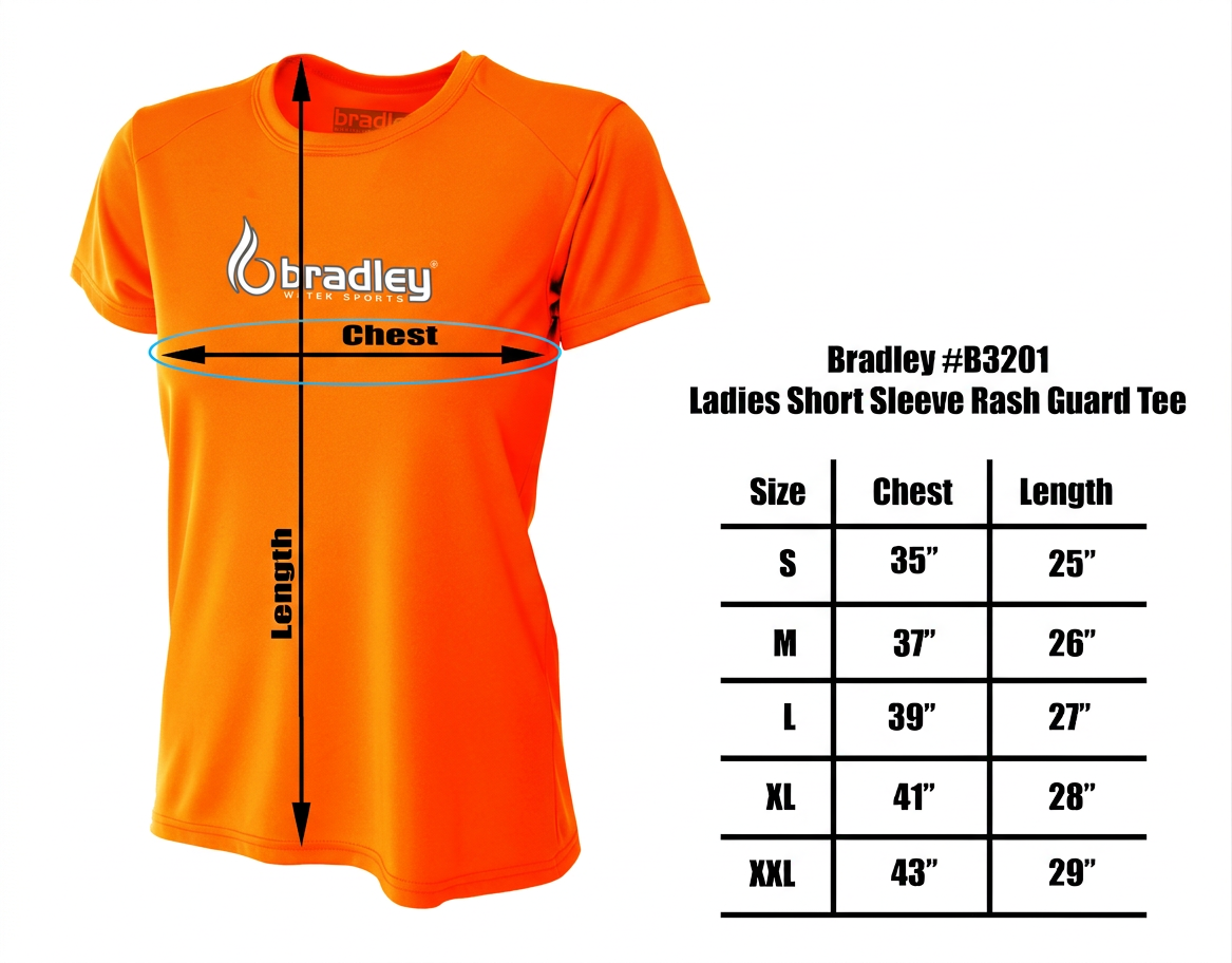 Bradley Women’s Short Sleeve Rash Guard – Relaxed Fit UV Protection Swim Shirt, Quick-Dry Performance Fabric