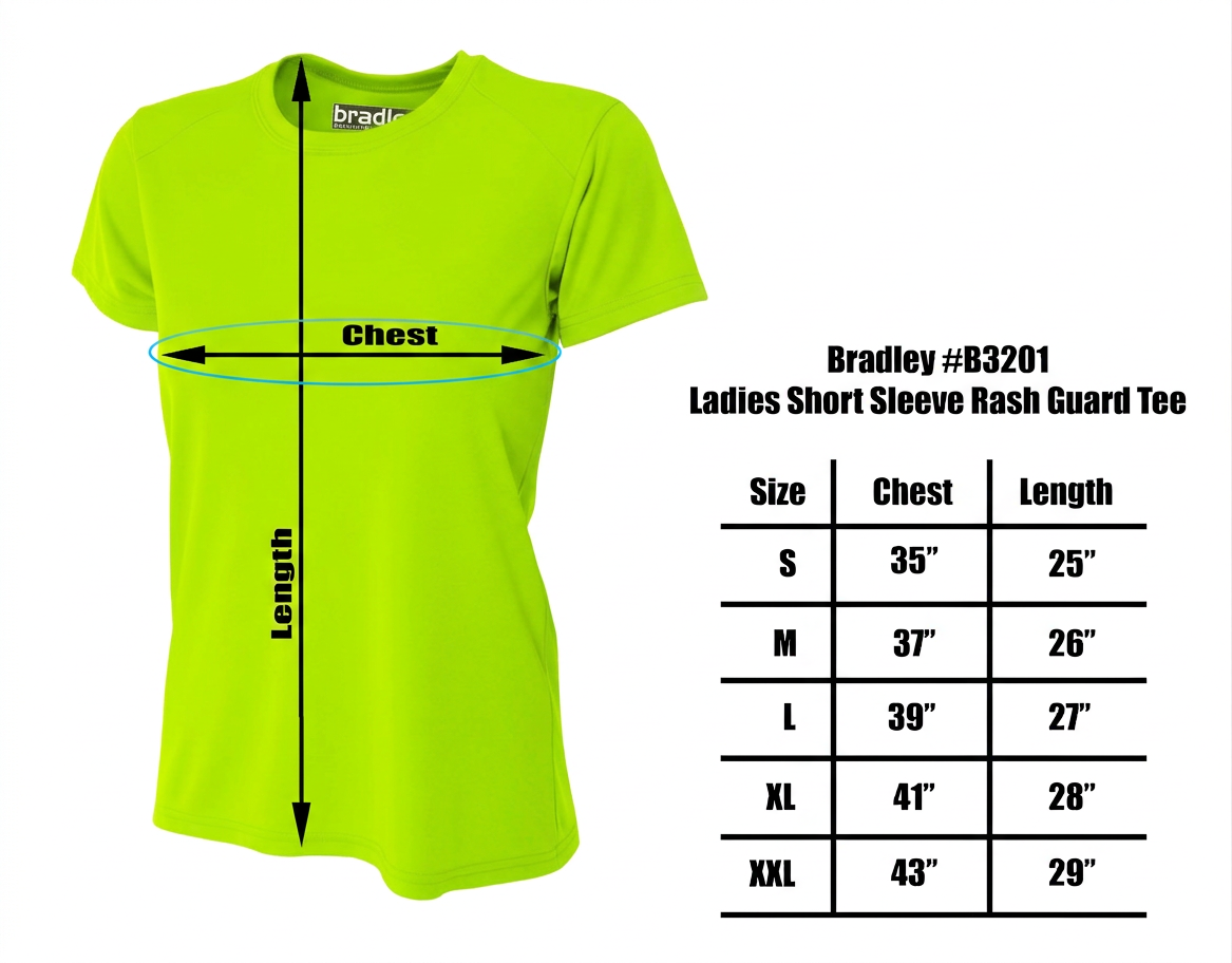Bradley Women’s Short Sleeve Rash Guard – Relaxed Fit UV Protection Swim Shirt, Quick-Dry Performance Fabric