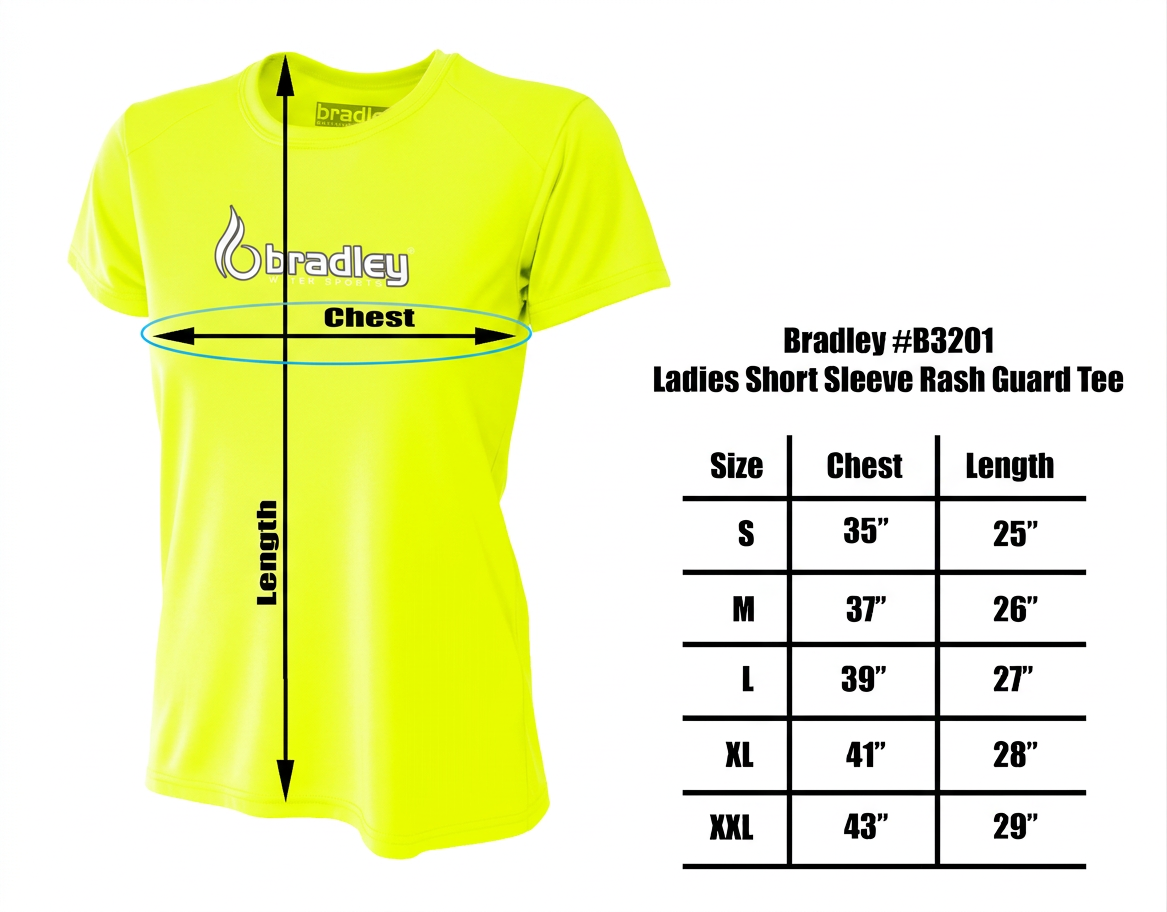 Bradley Women’s Short Sleeve Rash Guard – Relaxed Fit UV Protection Swim Shirt, Quick-Dry Performance Fabric