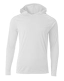 Men's Hooded Long Sleeve Loose Fit Rash Guard Surf Shirt Water Sports Swimwear