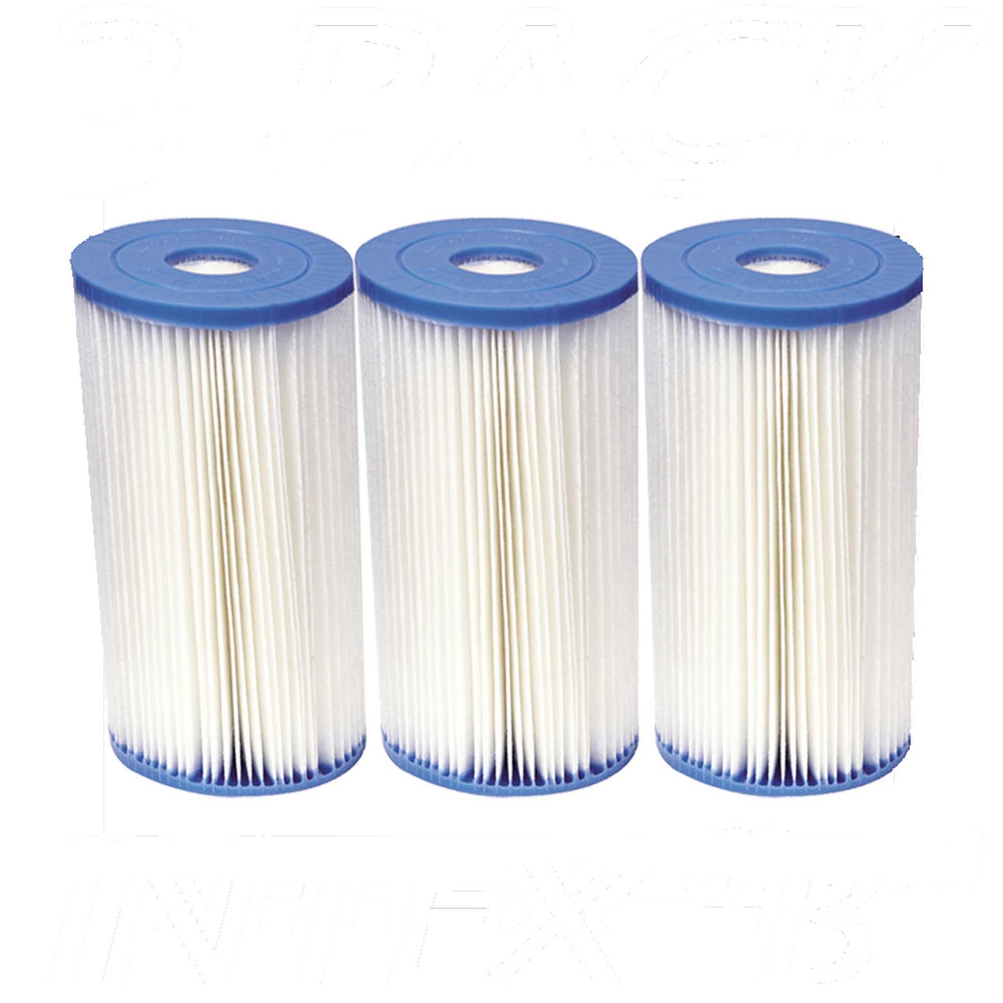 3 Pack Intex Type B Filter Cartridge for Above Ground Swimming Pool Pumps