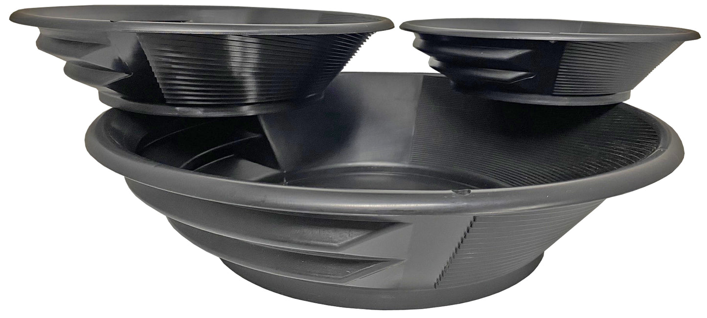 Sluice Fox Spiral Gold Pan with Vanishing Riffle