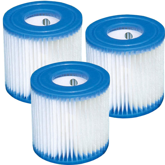 Intex Swimming Pool Easy Set Filter Cartridge Replacement - Type H (3 Pack)
