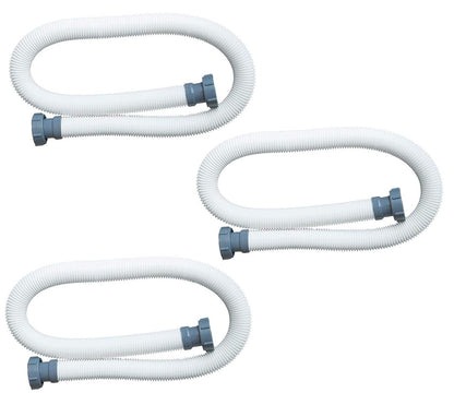 Intex 1.5 Inch Diameter Water Accessory Pool Pump Replacement Hose 59" (3 Pack)