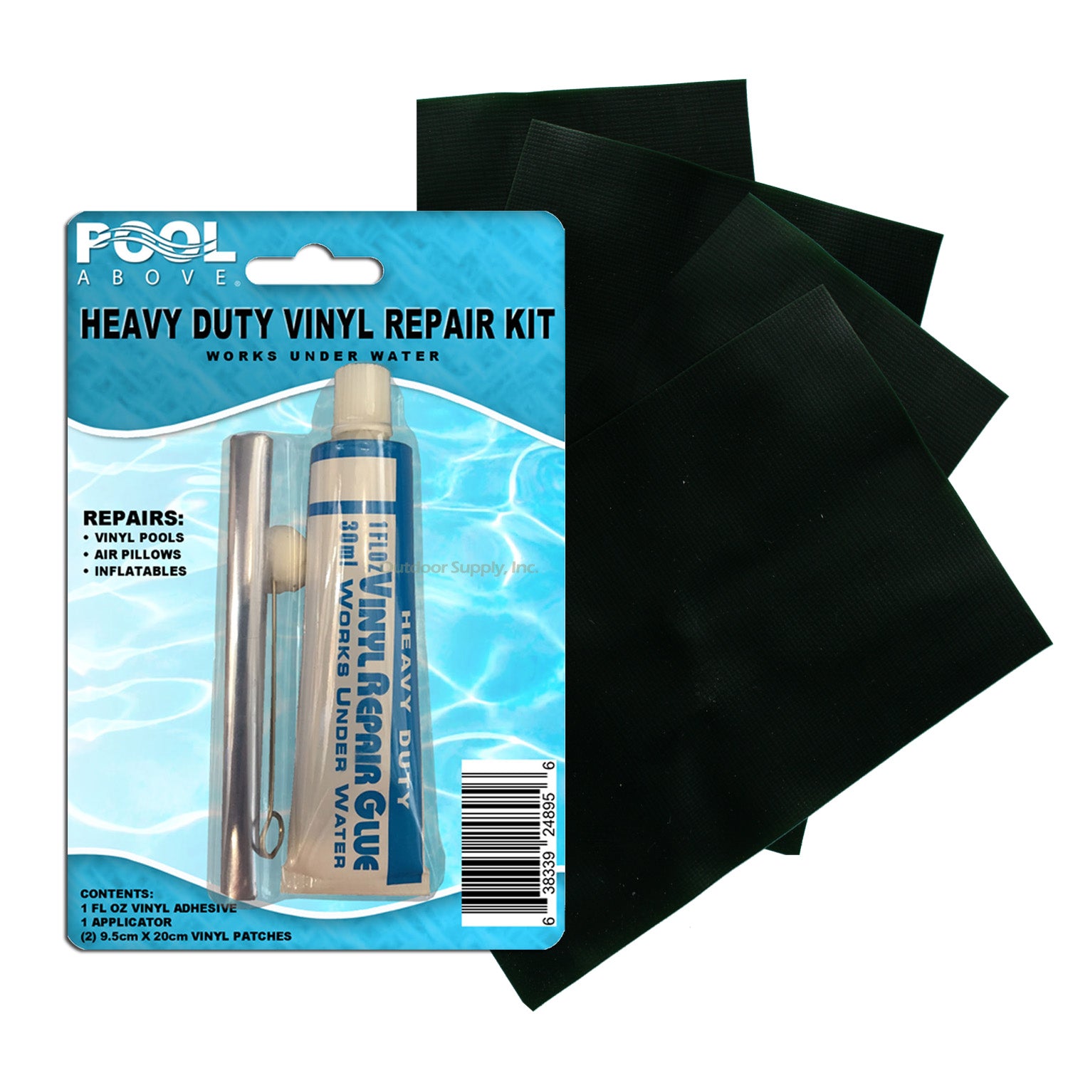Heavy Duty Vinyl Repair Patch Kit for Inflatables Boat Raft Kayak Air –  Outdoor Supply Inc