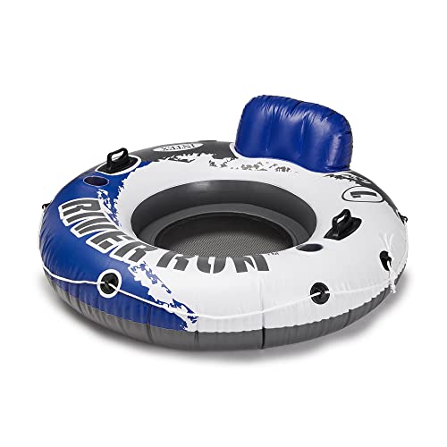 Intex River Run I Inflatable Float Sport Lounge Raft with Cup Holders