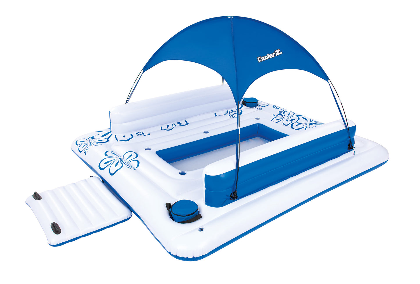 Bestway Tropical Breeze II Inflatable 6-Person Floating Island Lounge Raft