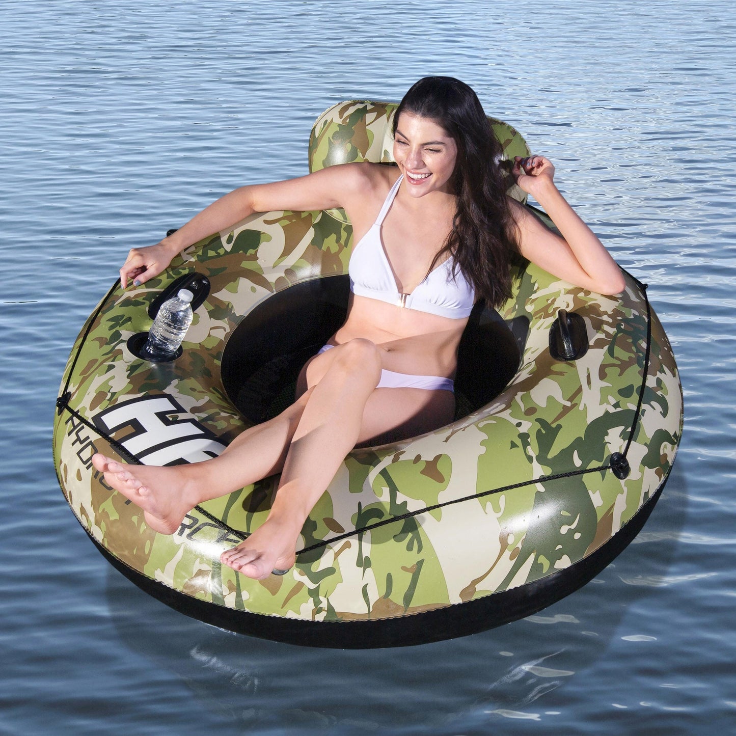 2 Pack Hydro Force Camo Cruiser 53" Inflatable River Lake Pool Tube Float