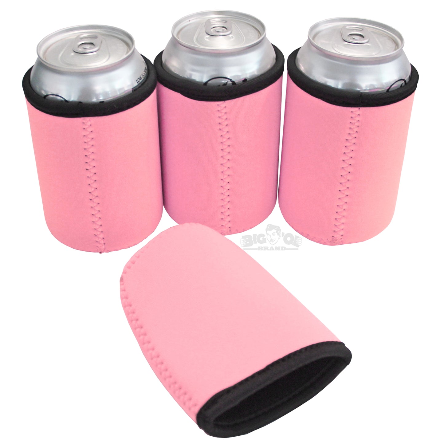 Neoprene Can Cooler Thick Sleeves for 12oz Cans - 4-Pack - Colorful Blank Design for any Event - Lightweight 4mm Thick Insulation Keeps Your Drinks Cool!