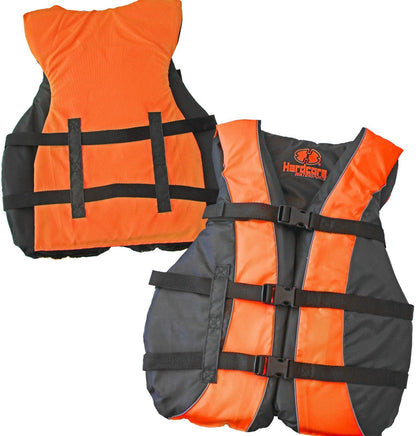 4 Pack Hardcore Adult Life Jacket PFD Type III Coast Guard Ski Vest Neon Yellow